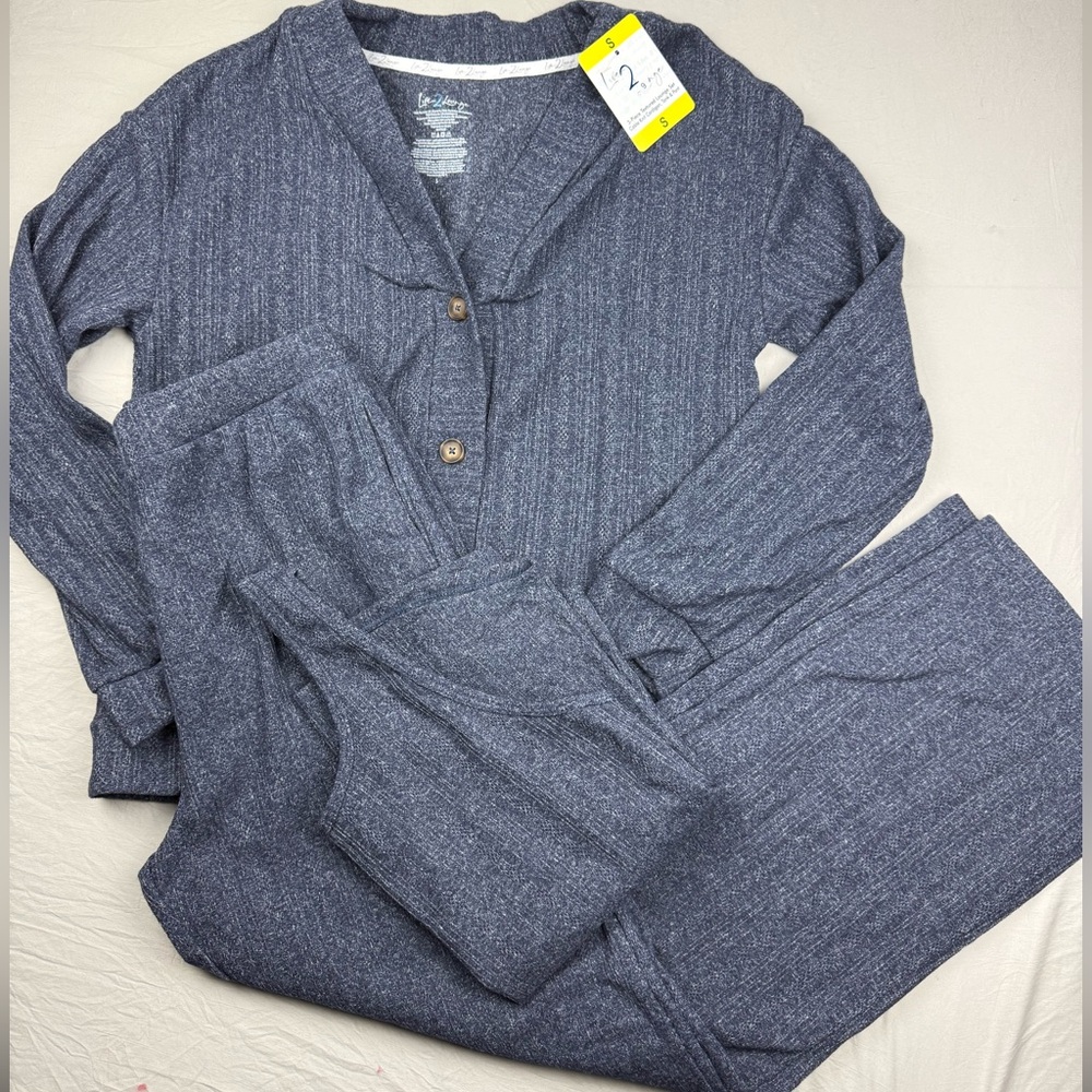Live 2 Lounge 3‎ piece Lounge Textured Knit Set New size Small